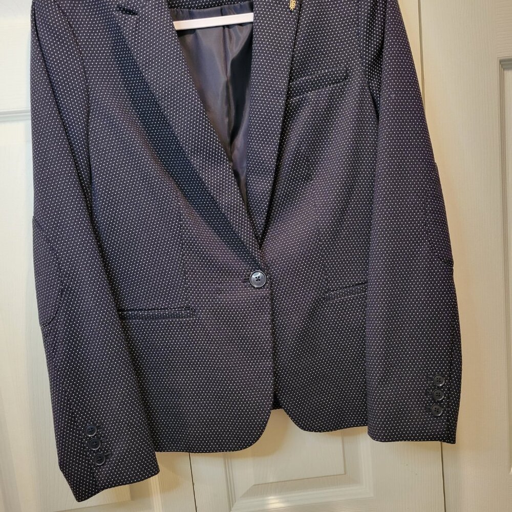 TOMMY HILFIGER SUIT Fitted Single-breasted Blazer w/ Matching Pants Sz 10 - Picture 5 of 16